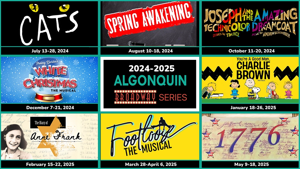 Algonquin Arts Theatre  2024-2025 Broadway Series On-Sale Tomorrow